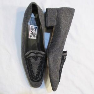 VINTAGE Timothy Hitsman Wool Braided Kitten Heels